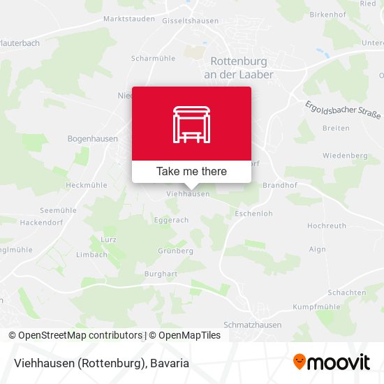 Viehhausen (Rottenburg) map
