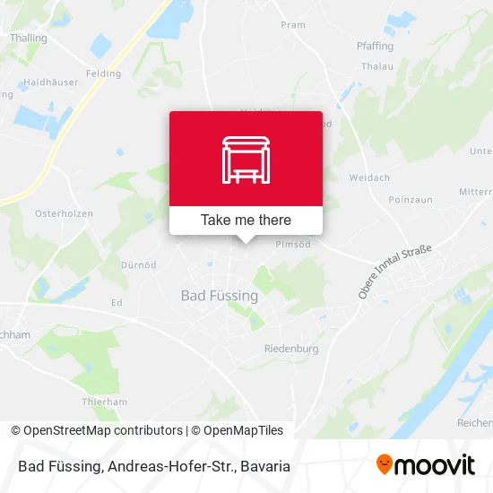 Карта Bad Füssing, Andreas-Hofer-Str.