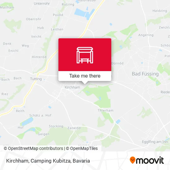 Карта Kirchham, Camping Kubitza