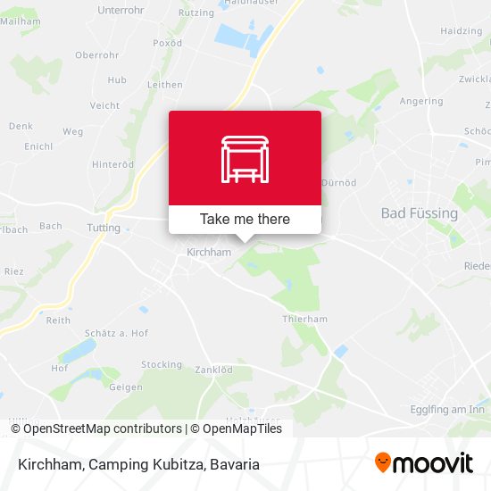 Kirchham, Camping Kubitza map