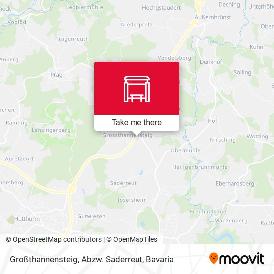 Großthannensteig, Abzw. Saderreut map