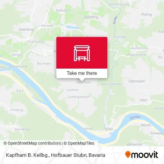 Карта Kapfham B. Kellbg., Hofbauer Stubn