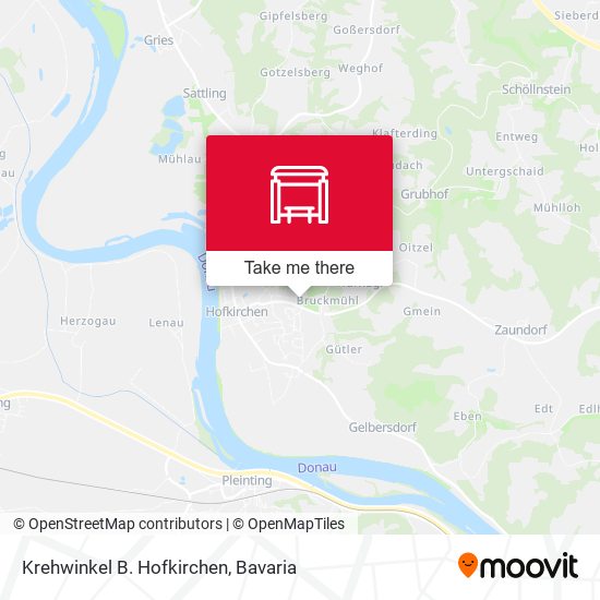 Krehwinkel B. Hofkirchen map
