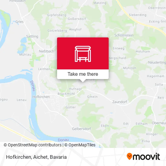 Карта Hofkirchen, Aichet