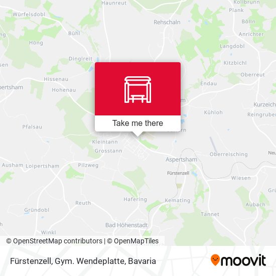 Fürstenzell, Gym. Wendeplatte map