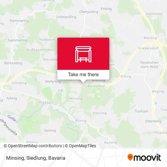 Карта Minsing, Siedlung