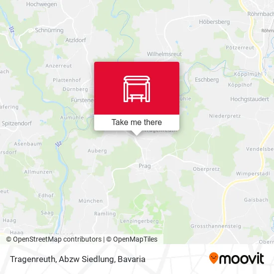 Карта Tragenreuth, Abzw Siedlung