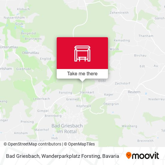 Bad Griesbach, Wanderparkplatz Forsting map