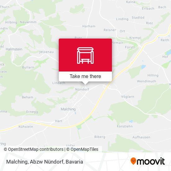 Malching, Abzw Nündorf map