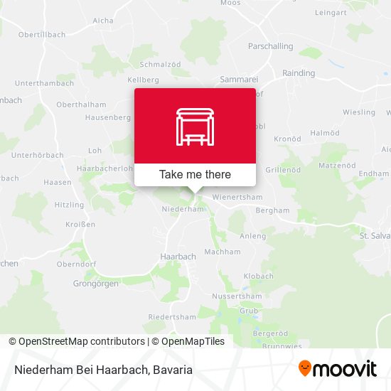 Niederham Bei Haarbach map