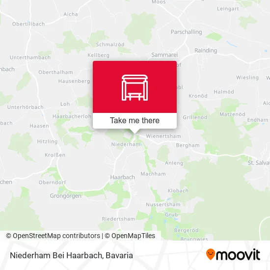 Карта Niederham Bei Haarbach