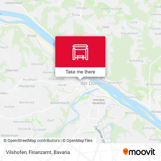 Карта Vilshofen, Finanzamt