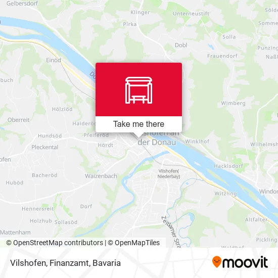Карта Vilshofen, Finanzamt