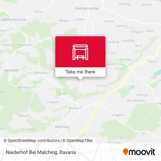 Niederhof Bei Malching map