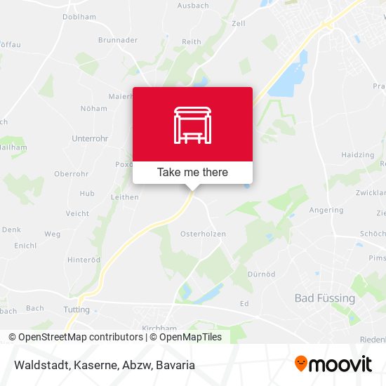 Waldstadt, Kaserne, Abzw map