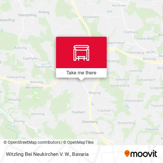 Карта Witzling Bei Neukirchen V. W.