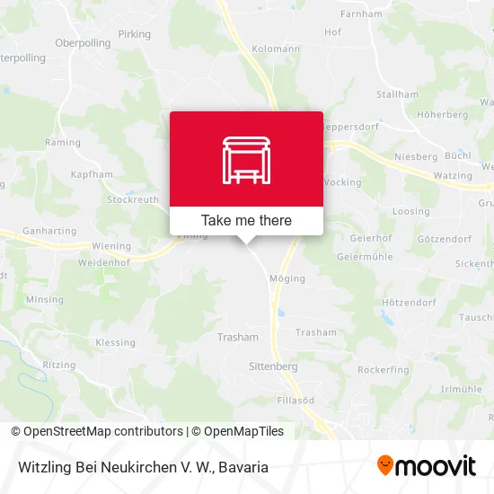 Карта Witzling Bei Neukirchen V. W.
