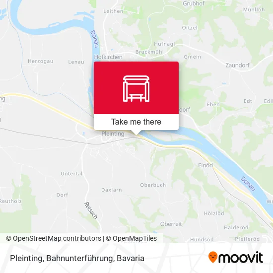 Карта Pleinting, Bahnunterführung