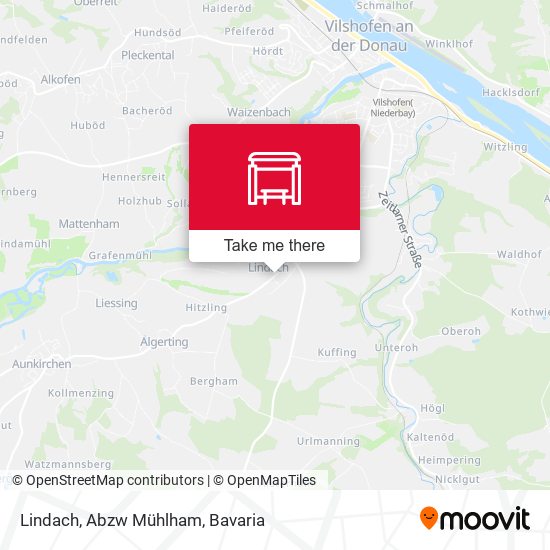 Lindach, Abzw Mühlham map
