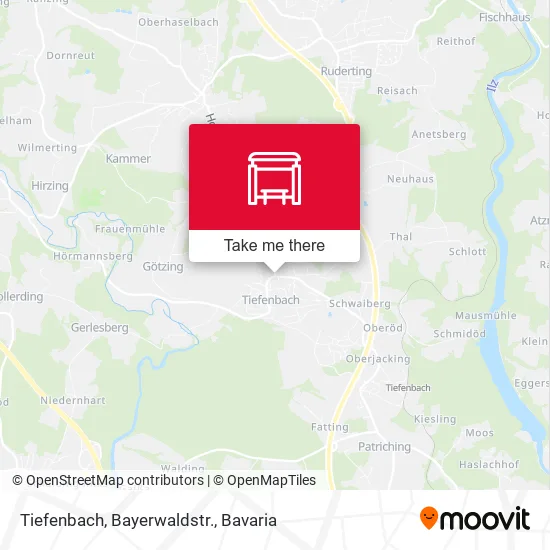 Карта Tiefenbach, Bayerwaldstr.