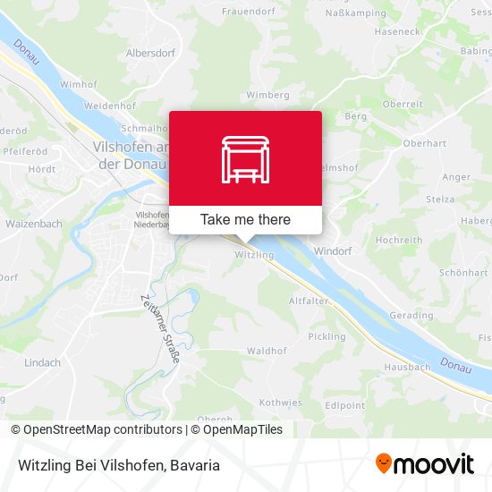 Карта Witzling Bei Vilshofen