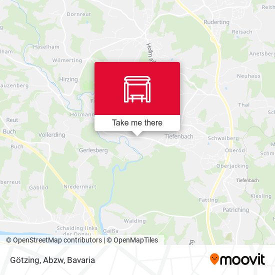 Götzing, Abzw map