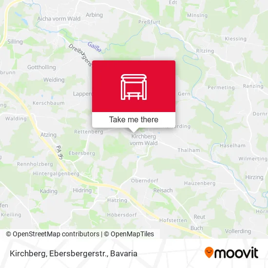 Карта Kirchberg, Ebersbergerstr.