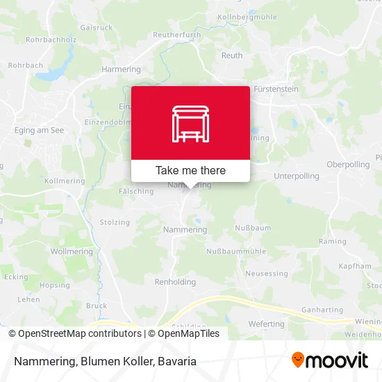 Карта Nammering, Blumen Koller
