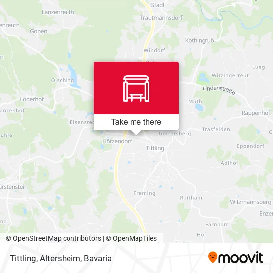 Карта Tittling, Altersheim