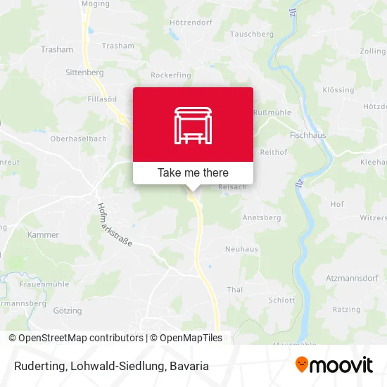 Карта Ruderting, Lohwald-Siedlung