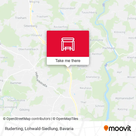 Карта Ruderting, Lohwald-Siedlung