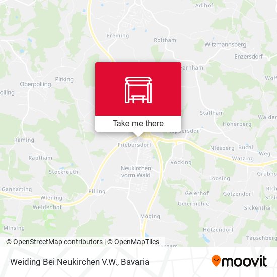 Weiding Bei Neukirchen V.W. map