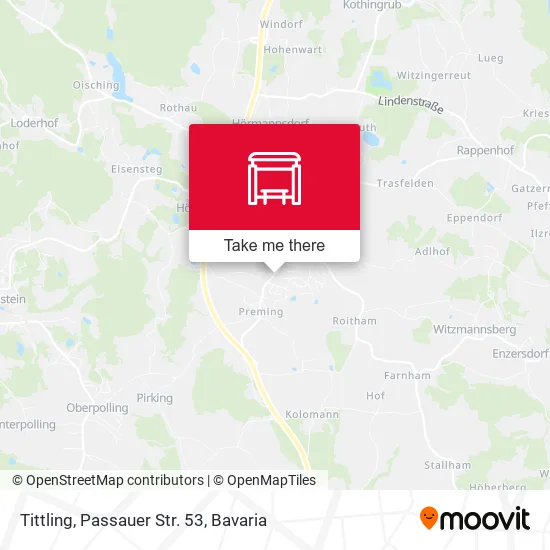 Карта Tittling, Passauer Str. 53