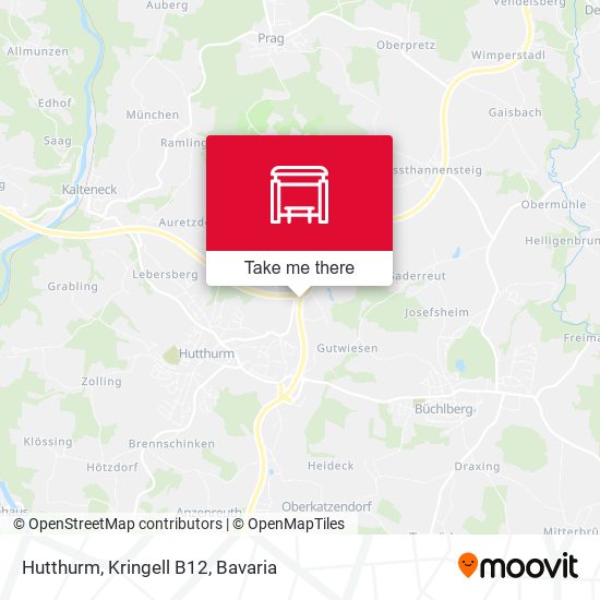 Hutthurm, Kringell B12 map