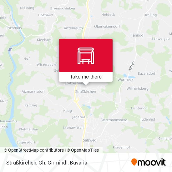 Straßkirchen, Gh. Girmindl map