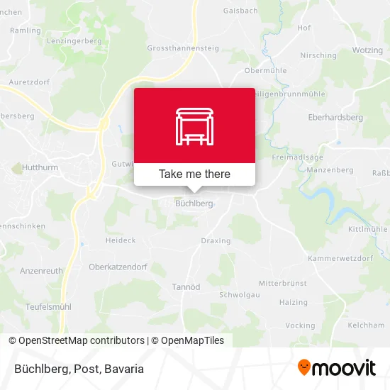 Карта Büchlberg, Post