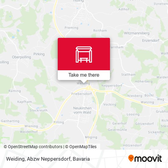 Карта Weiding, Abzw Neppersdorf