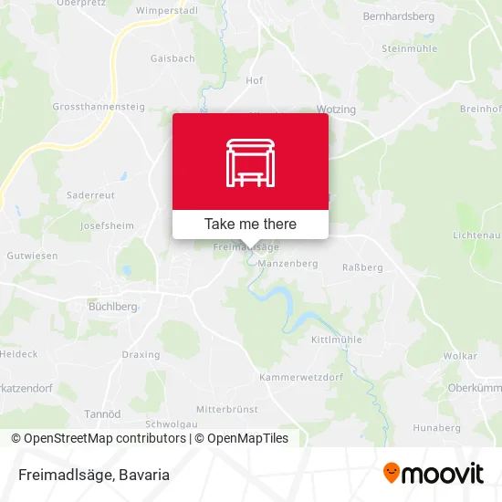 Карта Freimadlsäge