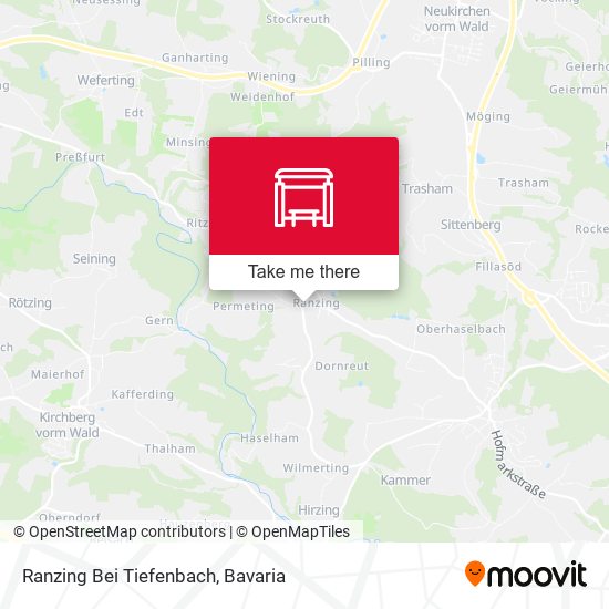 Ranzing Bei Tiefenbach map