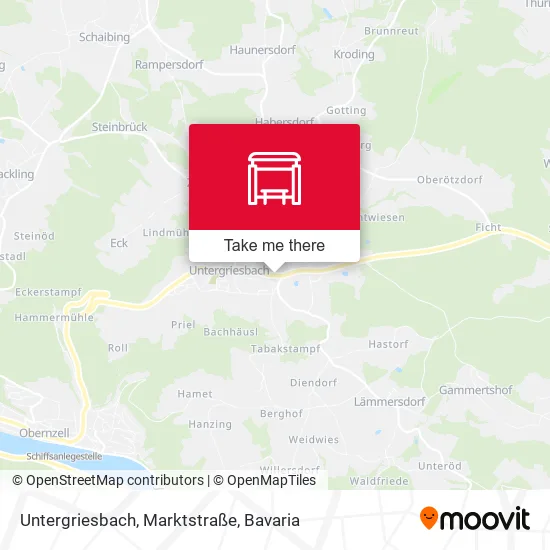 Карта Untergriesbach, Marktstraße