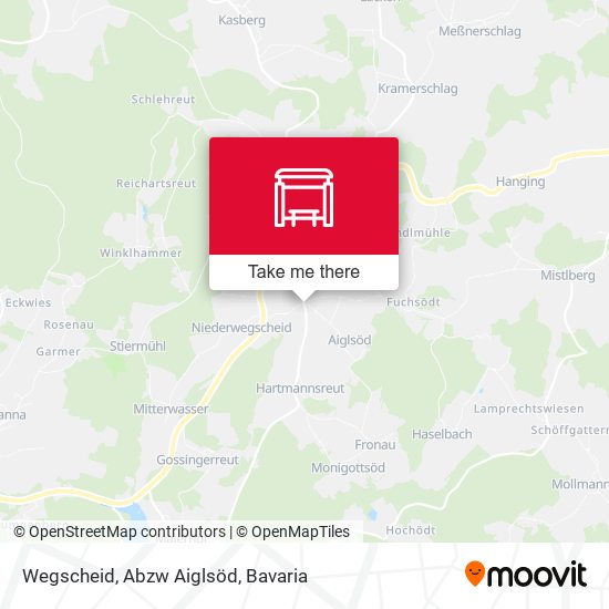 Wegscheid, Abzw Aiglsöd map