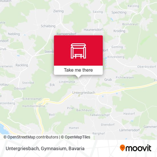Untergriesbach, Gymnasium map