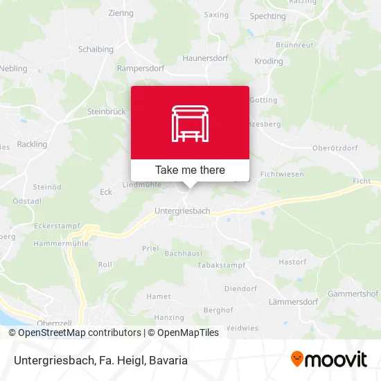 Карта Untergriesbach, Fa. Heigl
