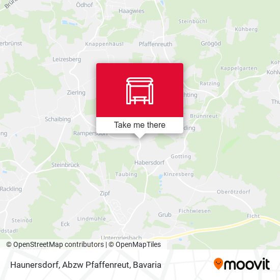 Haunersdorf, Abzw Pfaffenreut map