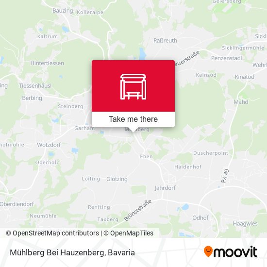 Mühlberg Bei Hauzenberg map