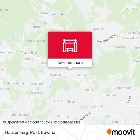 Карта Hauzenberg, Post