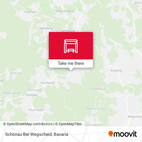 Schönau Bei Wegscheid map