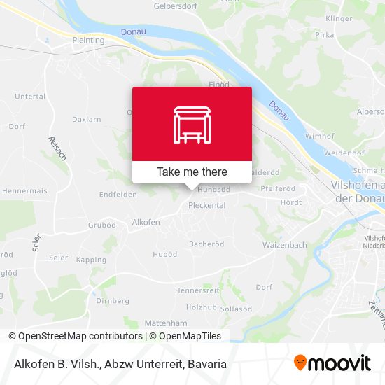 Alkofen B. Vilsh., Abzw Unterreit map