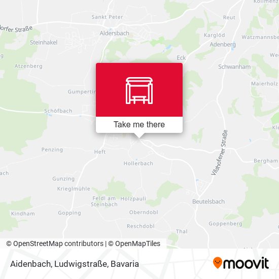 Aidenbach, Ludwigstraße map