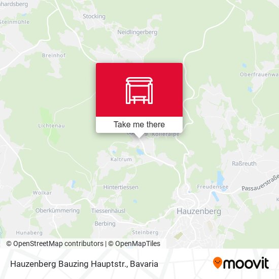 Hauzenberg Bauzing Hauptstr. map